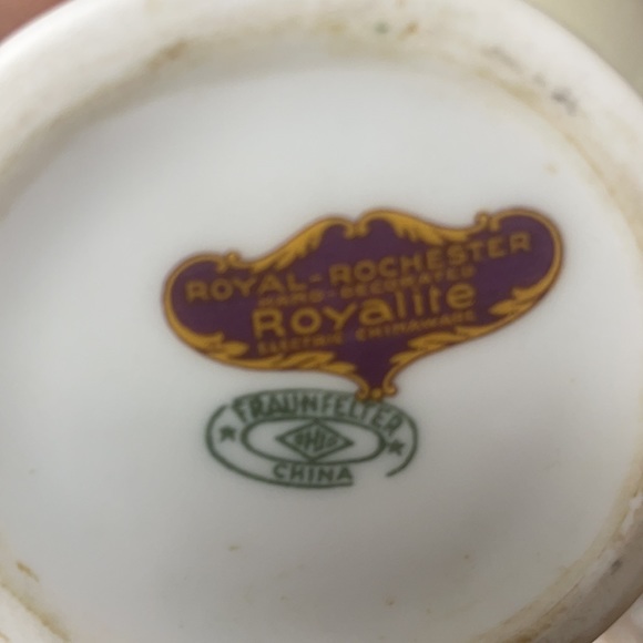 Vintage Royal Rochester Royalite Lusterware Handpainted Syrup /Creamer Dispenser - Picture 7 of 8